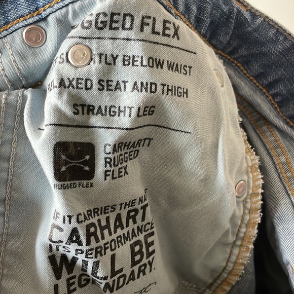 Carhartt relaxed fit straight jeans men’s size 38x32 blue - Picture 5 of 7